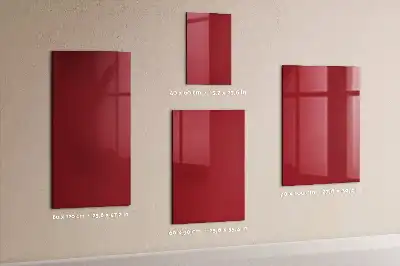 Pizarra magnética para escribir en color rojo