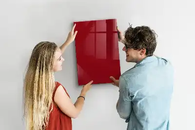 Pizarra magnética para escribir en color rojo