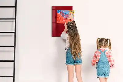 Pizarra magnética para escribir en color rojo