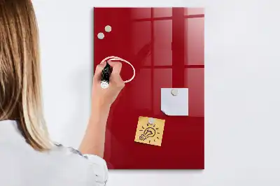Pizarra magnética para escribir en color rojo