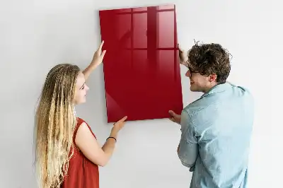 Pizarra magnética para escribir en color rojo