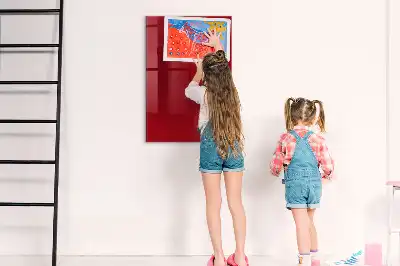 Pizarra magnética para escribir en color rojo