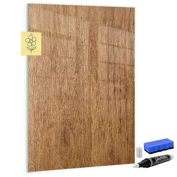Pizarra magnética para escribir en madera de tonos cálidos