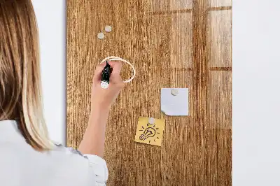 Pizarra magnética para escribir en madera de tonos cálidos