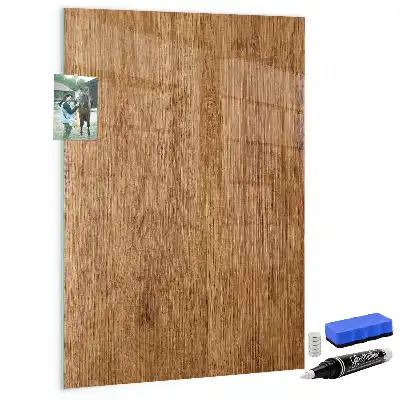 Pizarra magnética para escribir en madera de tonos cálidos
