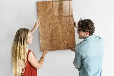 Pizarra magnética para escribir en madera de tonos cálidos