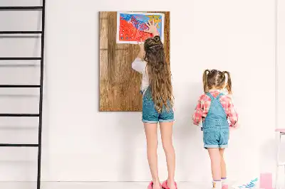 Pizarra magnética para escribir en madera de tonos cálidos