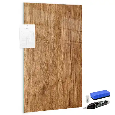 Pizarra magnética para escribir en madera de tonos cálidos