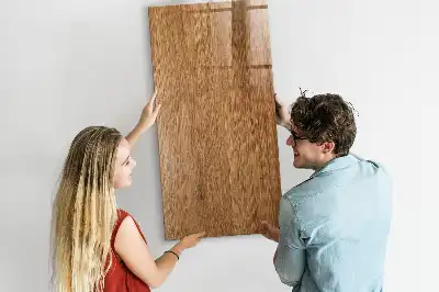 Pizarra magnética para escribir en madera de tonos cálidos