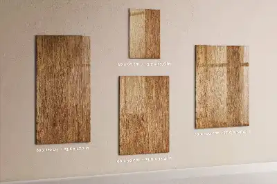 Pizarra magnética para escribir en madera de tonos cálidos