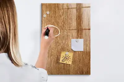 Pizarra magnética para escribir en madera de tonos cálidos
