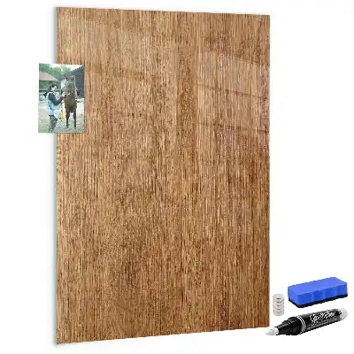 Pizarra magnética para escribir en madera de tonos cálidos