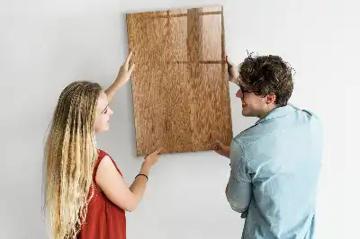 Pizarra magnética para escribir en madera de tonos cálidos