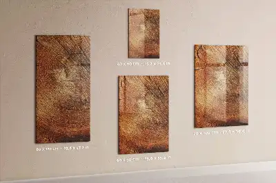 Pizarra magnética para escribir con diseño de sección transversal de un tronco
