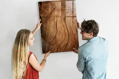 Pizarra blanca magnética con marco de madera antigua