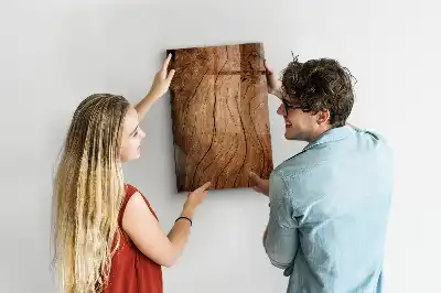 Pizarra blanca magnética con marco de madera antigua