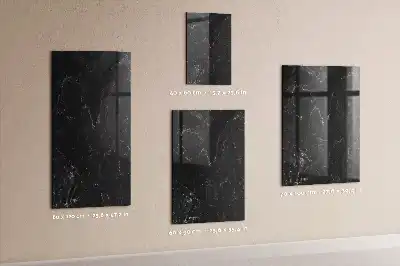 Pizarra blanca magnética de mármol oscuro