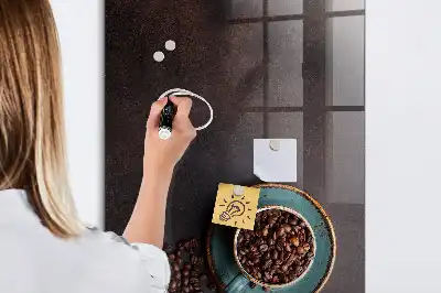 Pizarra magnética para escribir granos de café