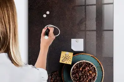 Pizarra magnética para escribir granos de café