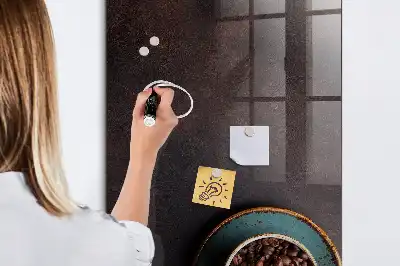 Pizarra magnética para escribir granos de café