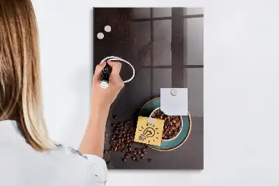 Pizarra magnética para escribir granos de café