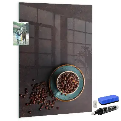 Pizarra magnética para escribir granos de café