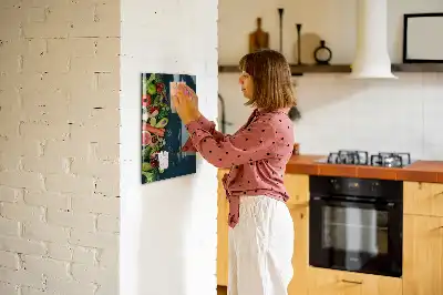 Pizarra magnética para escribir diseño de mesa vegana
