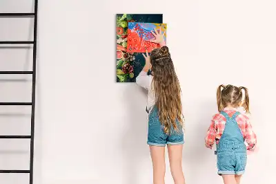 Pizarra magnética para escribir diseño de mesa vegana