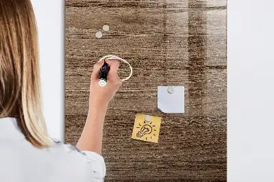 Pizarra magnética para escribir de madera nueva