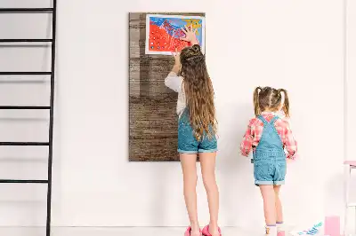 Pizarra magnética para escribir de madera nueva