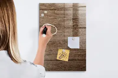 Pizarra magnética para escribir de madera nueva