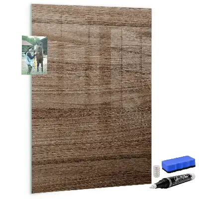 Pizarra magnética para escribir de madera nueva
