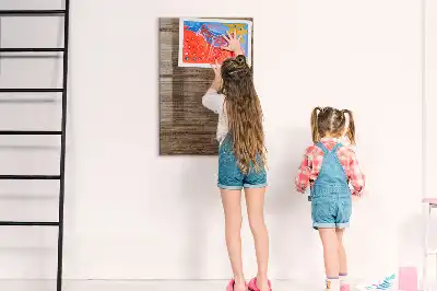 Pizarra magnética para escribir de madera nueva