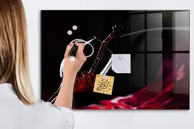 Pizarra magnética para dibujar vino