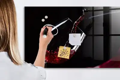 Pizarra magnética para dibujar vino