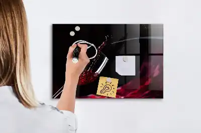 Pizarra magnética para dibujar vino