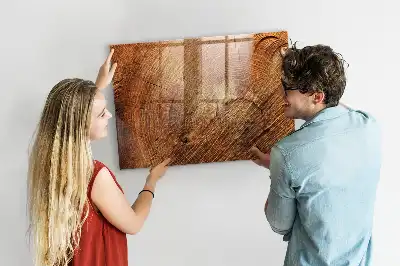 Pizarra magnética con rotulador diseño de viejo tronco de árbol