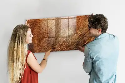 Pizarra magnética con rotulador diseño de viejo tronco de árbol
