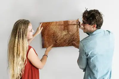 Pizarra magnética con rotulador diseño de viejo tronco de árbol