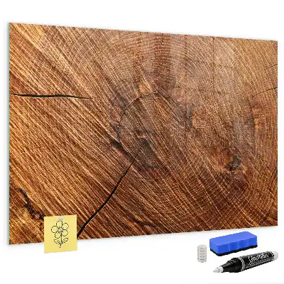 Pizarra magnética para dibujar con marco de madera decorativa