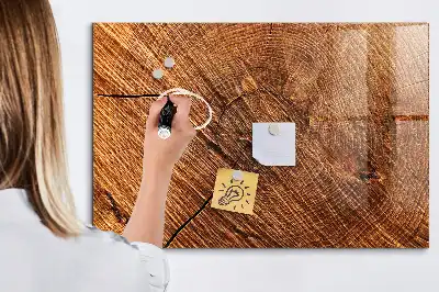 Pizarra magnética para dibujar con marco de madera decorativa