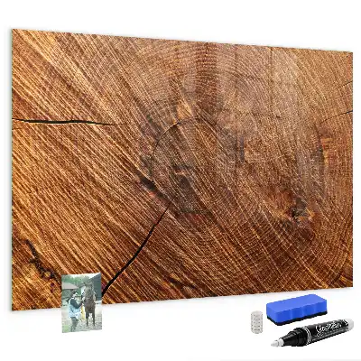 Pizarra magnética para dibujar con marco de madera decorativa