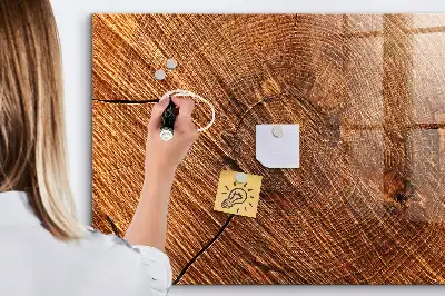 Pizarra magnética para dibujar con marco de madera decorativa