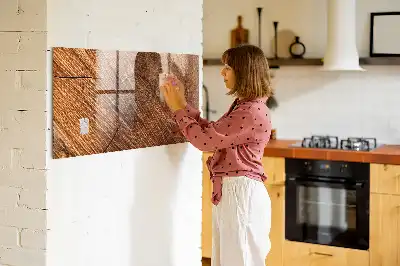Pizarra magnética para dibujar con marco de madera decorativa