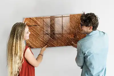 Pizarra magnética para dibujar con marco de madera decorativa