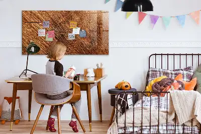 Pizarra magnética para dibujar con marco de madera decorativa