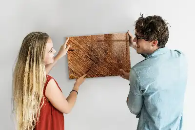 Pizarra magnética para dibujar con marco de madera decorativa