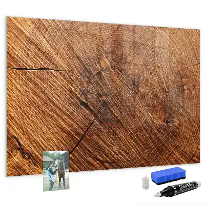 Pizarra magnética para dibujar con marco de madera decorativa