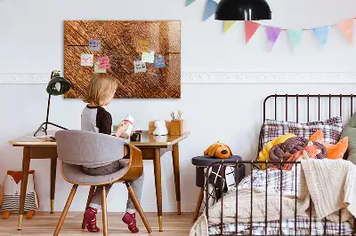 Pizarra magnética para dibujar con marco de madera decorativa