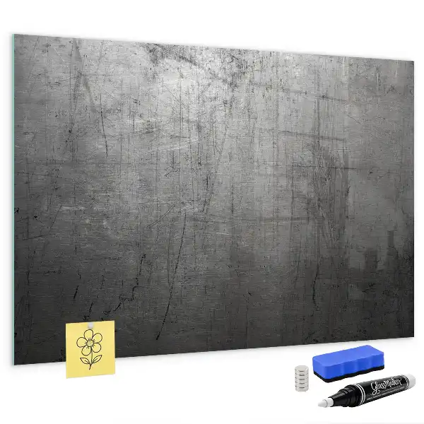 Pizarra magnética para dibujar con superficie de pared metálica